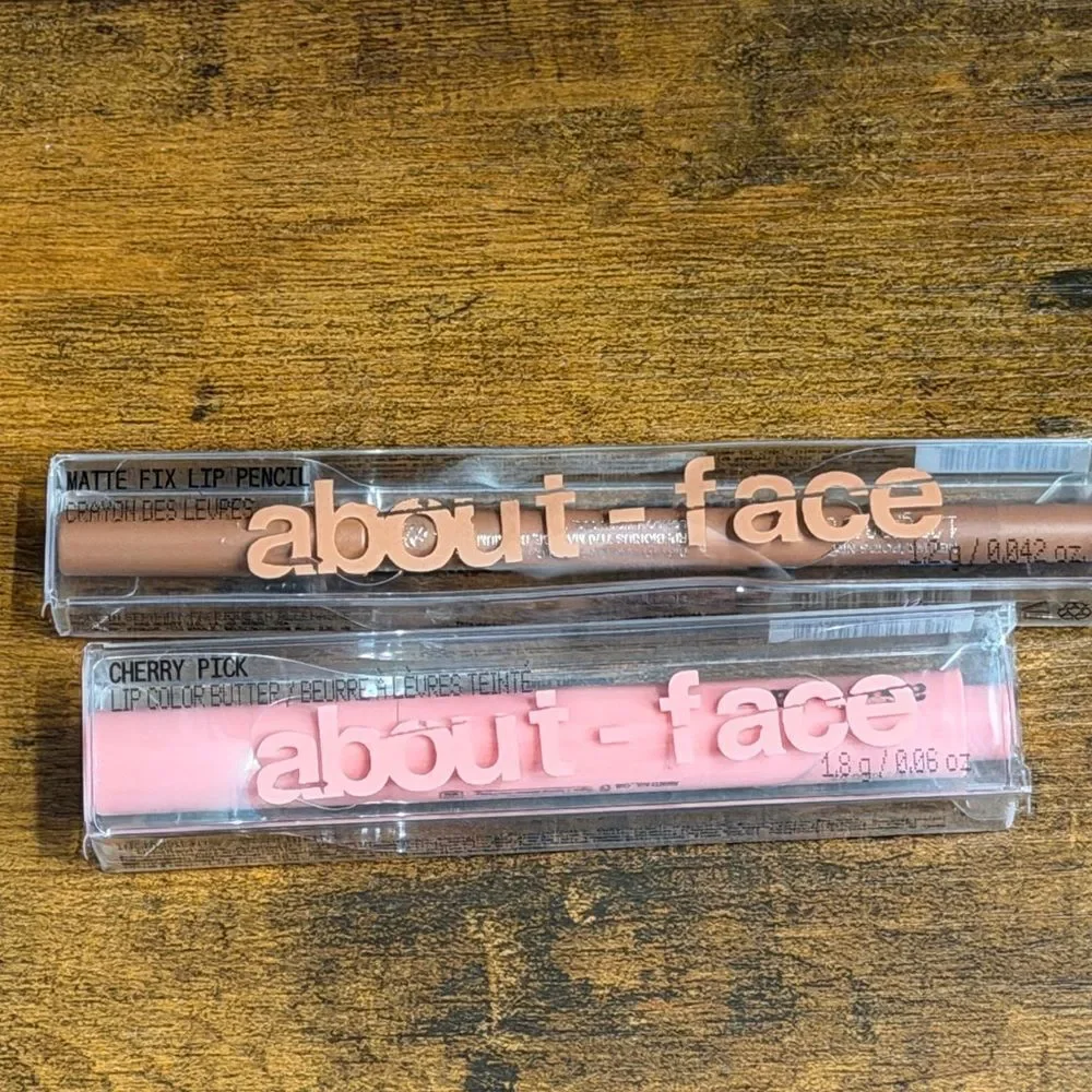 💖 About-Face Lip Duo – Clockwork Matte Liner + Pink Pira Butter NEW & Boxed 💄✨